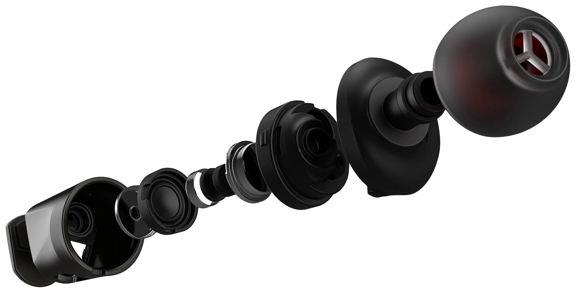 Asus ROG Cetra Core II In Ear Headset kabelgebunden Stereo Schwarz/Rot Lautstärkeregelung Gaming