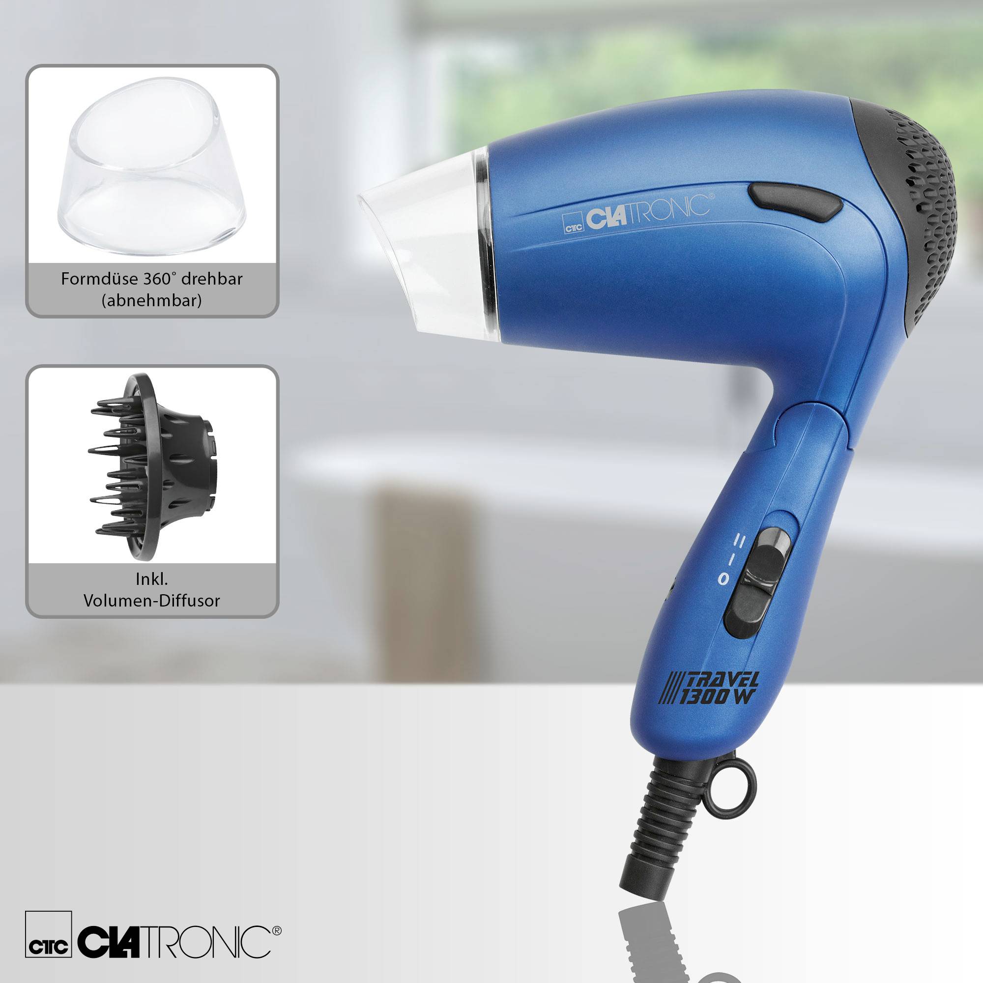 Clatronic HTD 3429 Haartrockner Blau