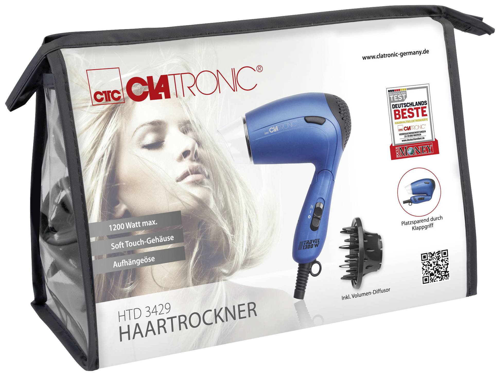 Clatronic HTD 3429 Haartrockner Blau