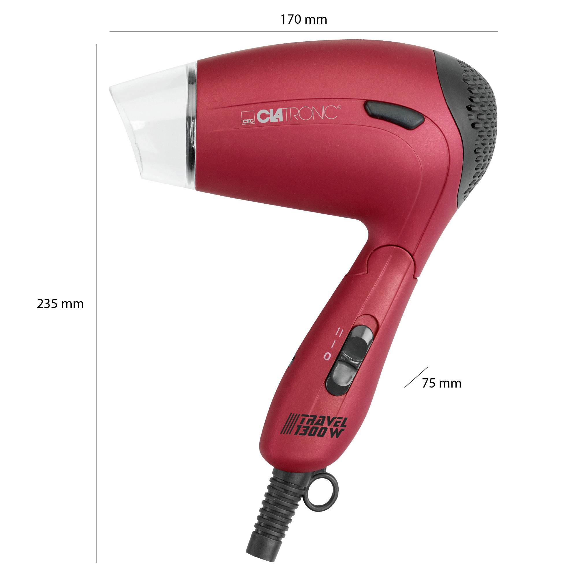 Clatronic HTD 3429 Haartrockner Rot