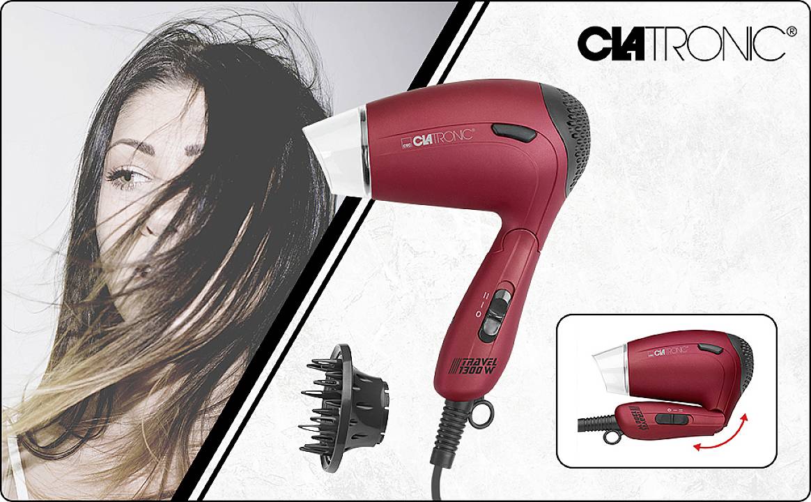 Clatronic HTD 3429 Haartrockner Rot