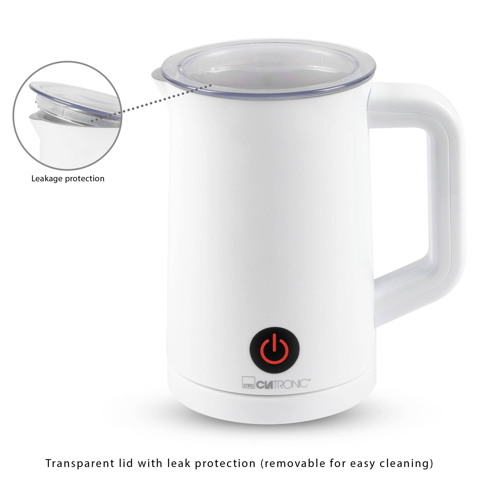 Clatronic MS 3693 263832 Milchaufschäumer Weiß