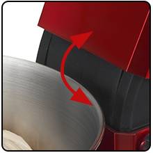 Clatronic KM 3709 Knetmaschine 1000W Rot