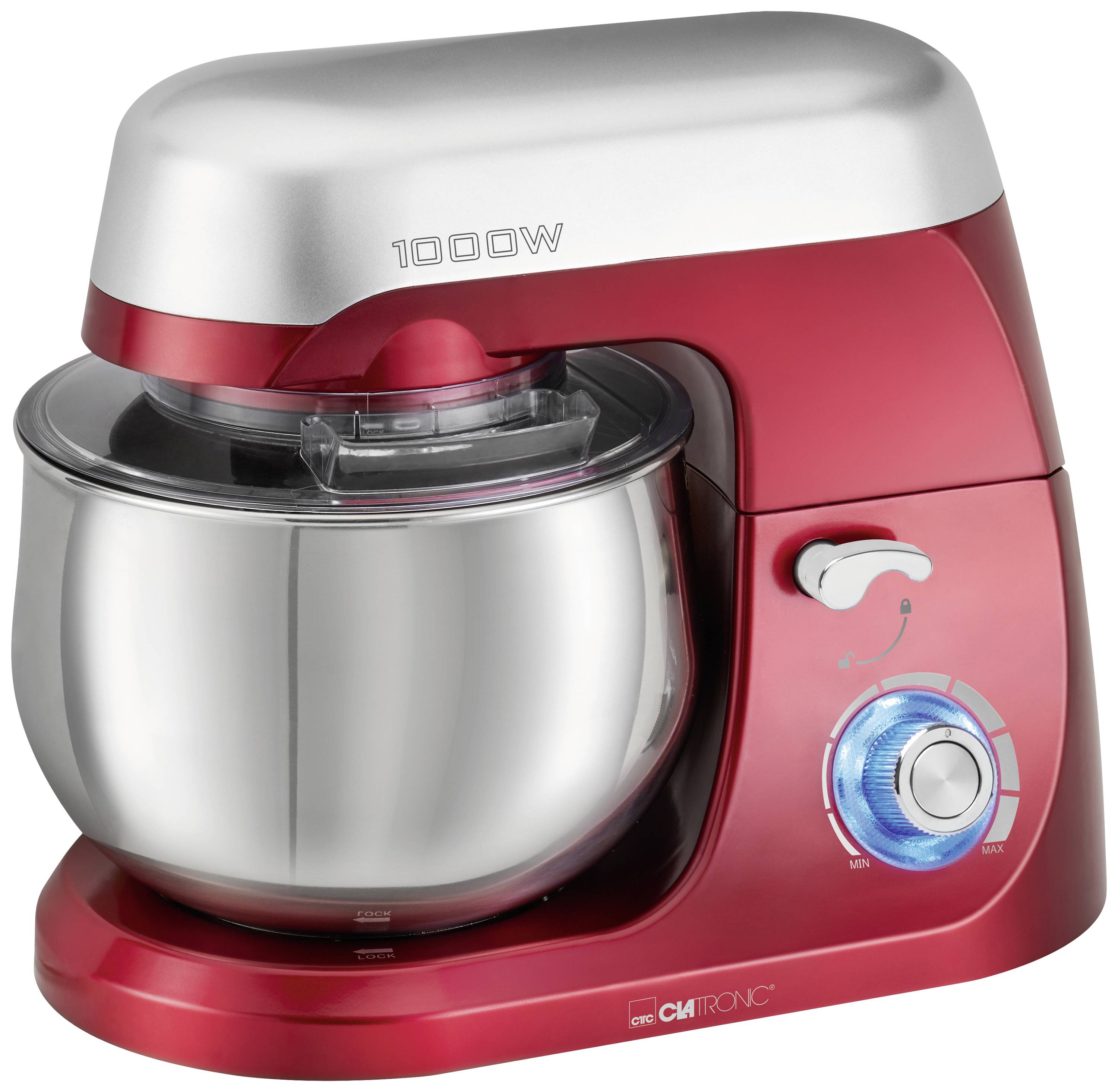 Clatronic KM 3709 Knetmaschine 1000 W Rot