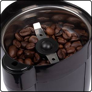 Clatronic KSW 3306 283032 Kaffeemühle Schwarz Edelstahl-Schlagmesser