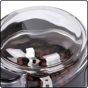 Clatronic KSW 3306 283032 Kaffeemühle Schwarz Edelstahl-Schlagmesser