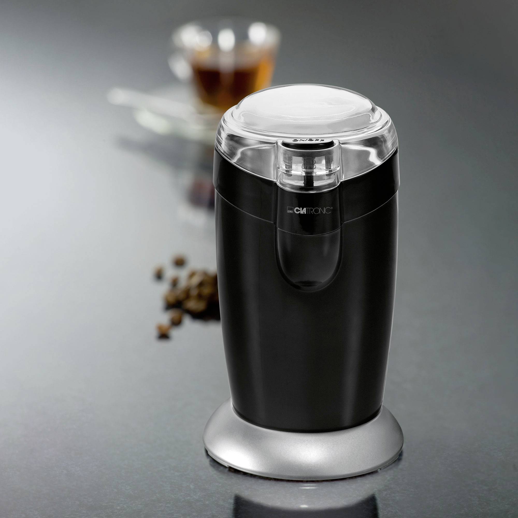 Clatronic KSW 3306 283032 Kaffeemühle Schwarz Edelstahl-Schlagmesser