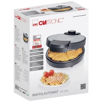 Clatronic WA 3492 Waffeleisen Antihaftbeschichtung Schwarz, Edelstahl Clatronic WA 3492 Waffeleisen Antihaftbeschichtung Schwarz, Edelstahl