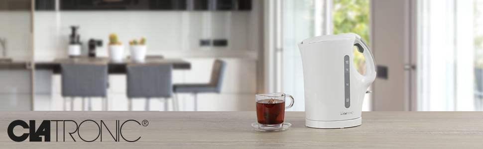Clatronic LK-POEV 125KA-1 Wasserkocher Weiß Fassungsvermögen: 1.7 l