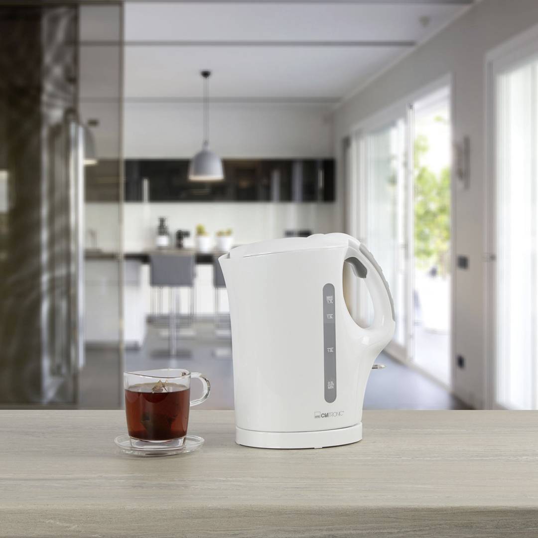 Clatronic LK-POEV 125KA-1 Wasserkocher Weiß Fassungsvermögen: 1.7 l