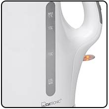 Clatronic LK-POEV 125KA-1 Wasserkocher Weiß Fassungsvermögen: 1.7 l