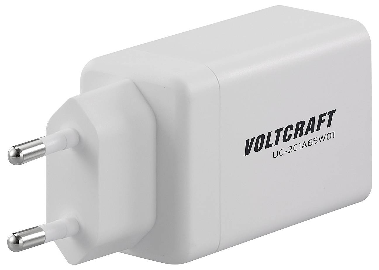 VOLTCRAFT UC-2C1A65W01 USB Ladegerät 65 W 1x USB-A, 2x USB-C® Fast Charge, USB PD 3.0 Weiß Innenbe