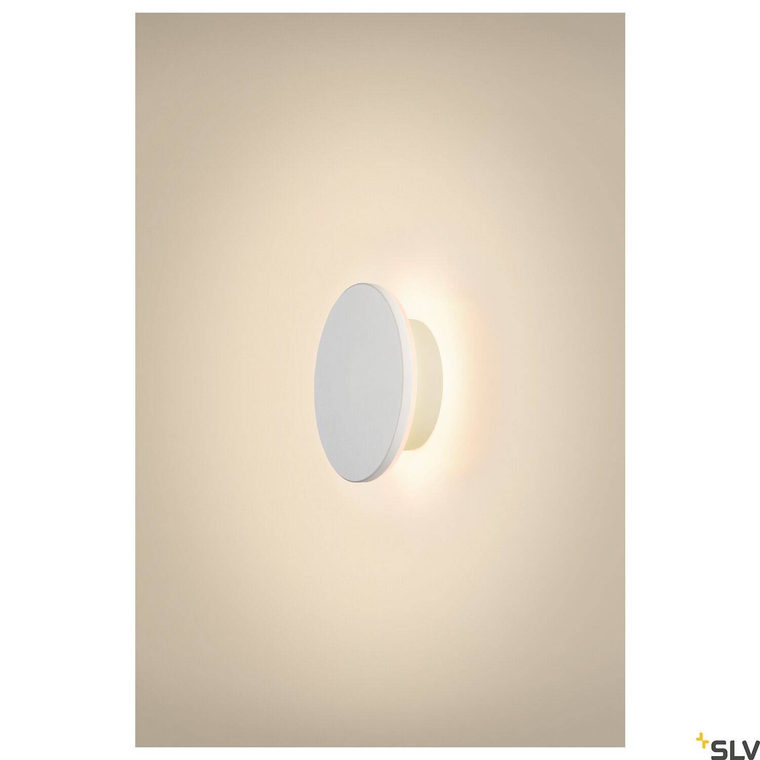 SLV D-RING S 1007912 Außenwandleuchte 7.5W LED Weiß