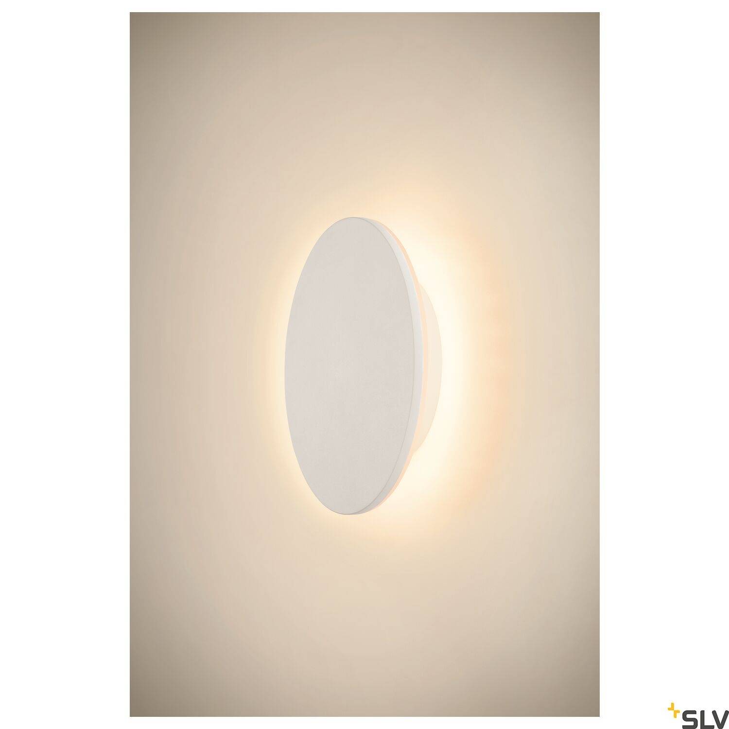 SLV D-RING M 1007914 Außenwandleuchte 15W LED Weiß