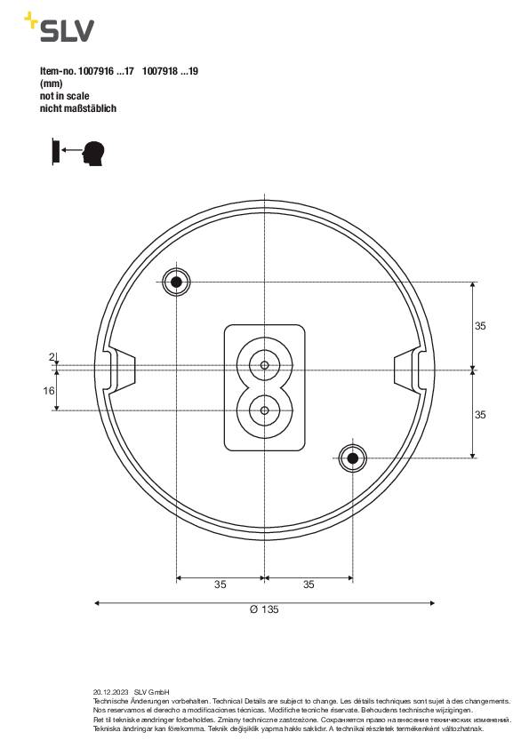 SLV Q-RING 1007918 Außenwandleuchte 10W LED Schwarz