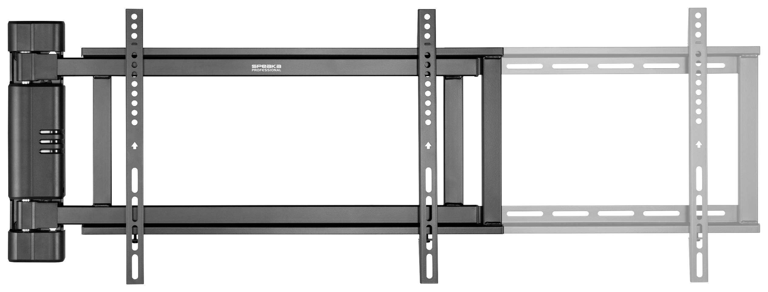 SpeaKa Professional SP-TVM-701 TV-Wandhalterung Zusammenklappbar, Mit Fernbedienung 81,3cm (32") - 190,5cm (75") elektrisch