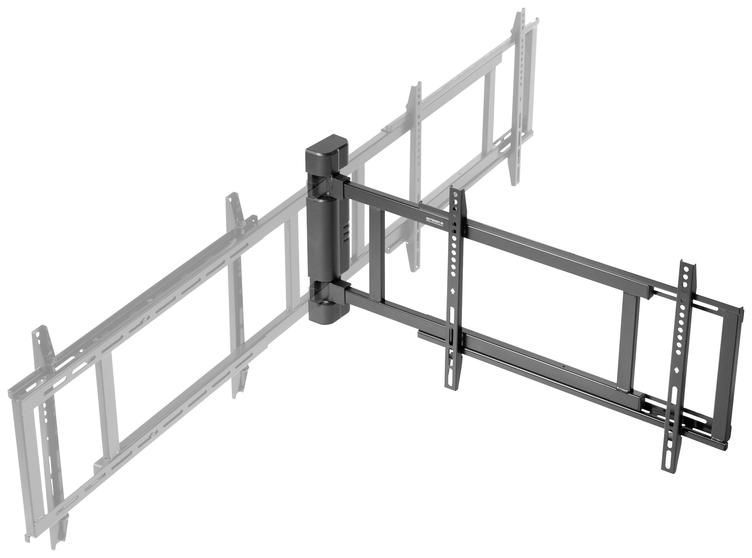 SpeaKa Professional SP-TVM-701 TV-Wandhalterung Zusammenklappbar, Mit Fernbedienung 81,3cm (32") - 190,5cm (75") elektrisch