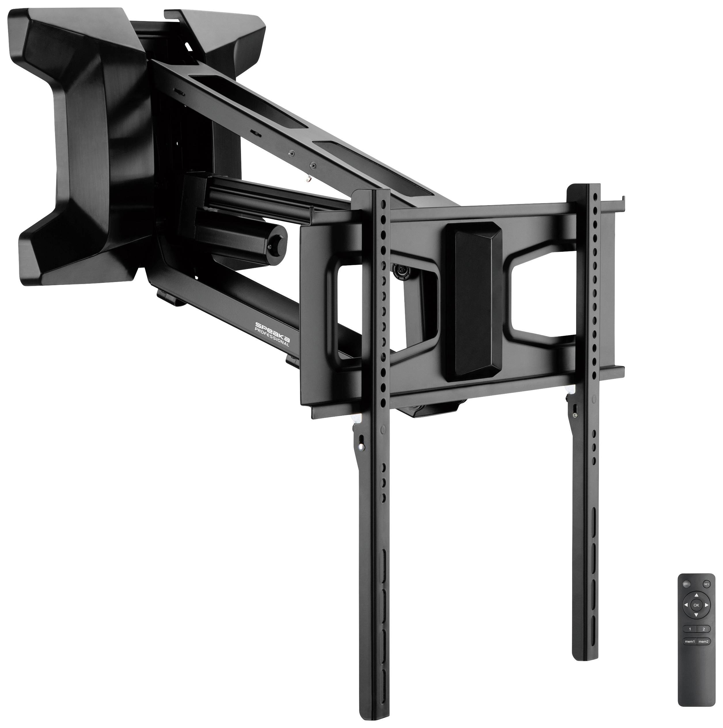 SpeaKa Professional SP-TVM-900 TV-Wandhalterung Geeignet für Curved-TV's, Mit Fernbedienung 94,0 cm