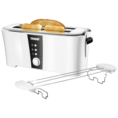 Unold Design Dual Toaster Cool-Touch-Gehäuse Weiß, Schwarz