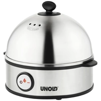 Unold Edel Eierkocher Kontrollleuchte, BPA-frei Edelstahl, Schwarz Unold Edel Eierkocher Kontrollleuchte, BPA-frei Edelstahl, Schwarz