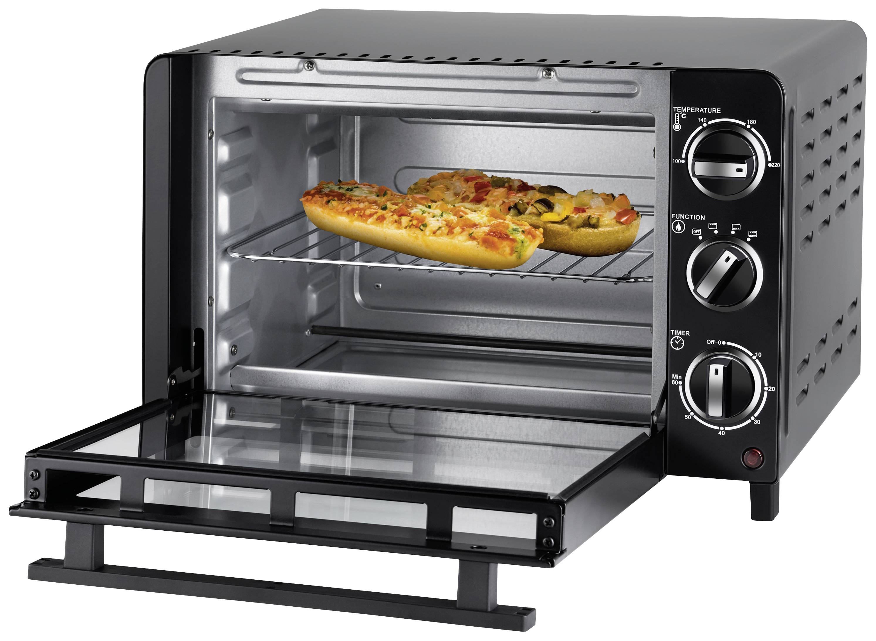 Unold 68875 Minibackofen Timerfunktion, Kontrollleuchte 18 l