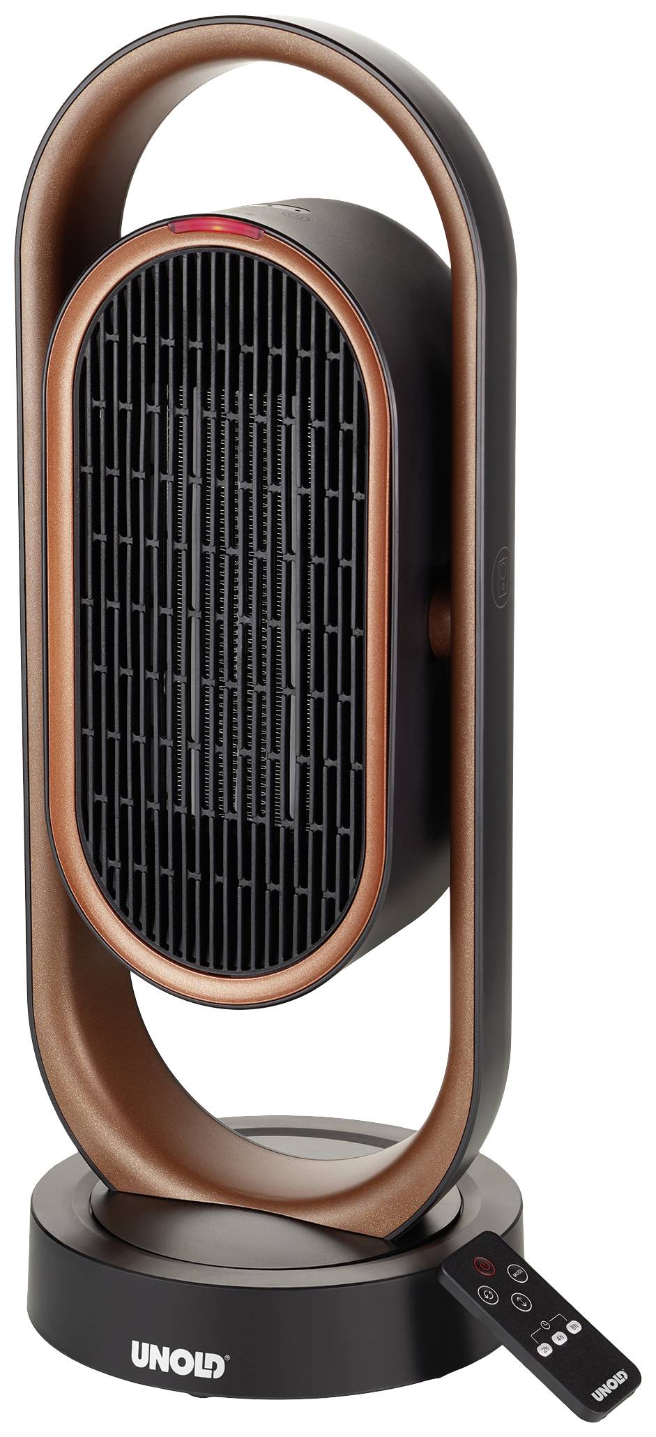 Unold 86535 3D PTC-Keramik-Heizlüfter 3D Kupfer, Schwarz