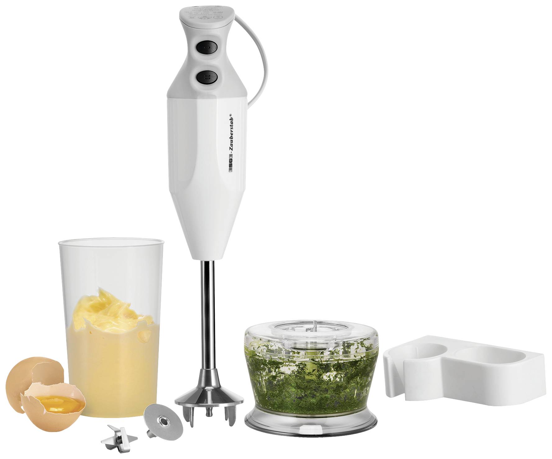 Unold M 122 de Luxe Standmixer 140 W mit Mixbecher Weiß