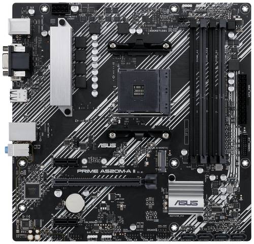 Asus PRIME A520M A II Mainboard Sockel (PC) AMD AM4 Formfaktor (Details) ATX Mainboard Chipsatz AMD�  - Onlineshop Voelkner