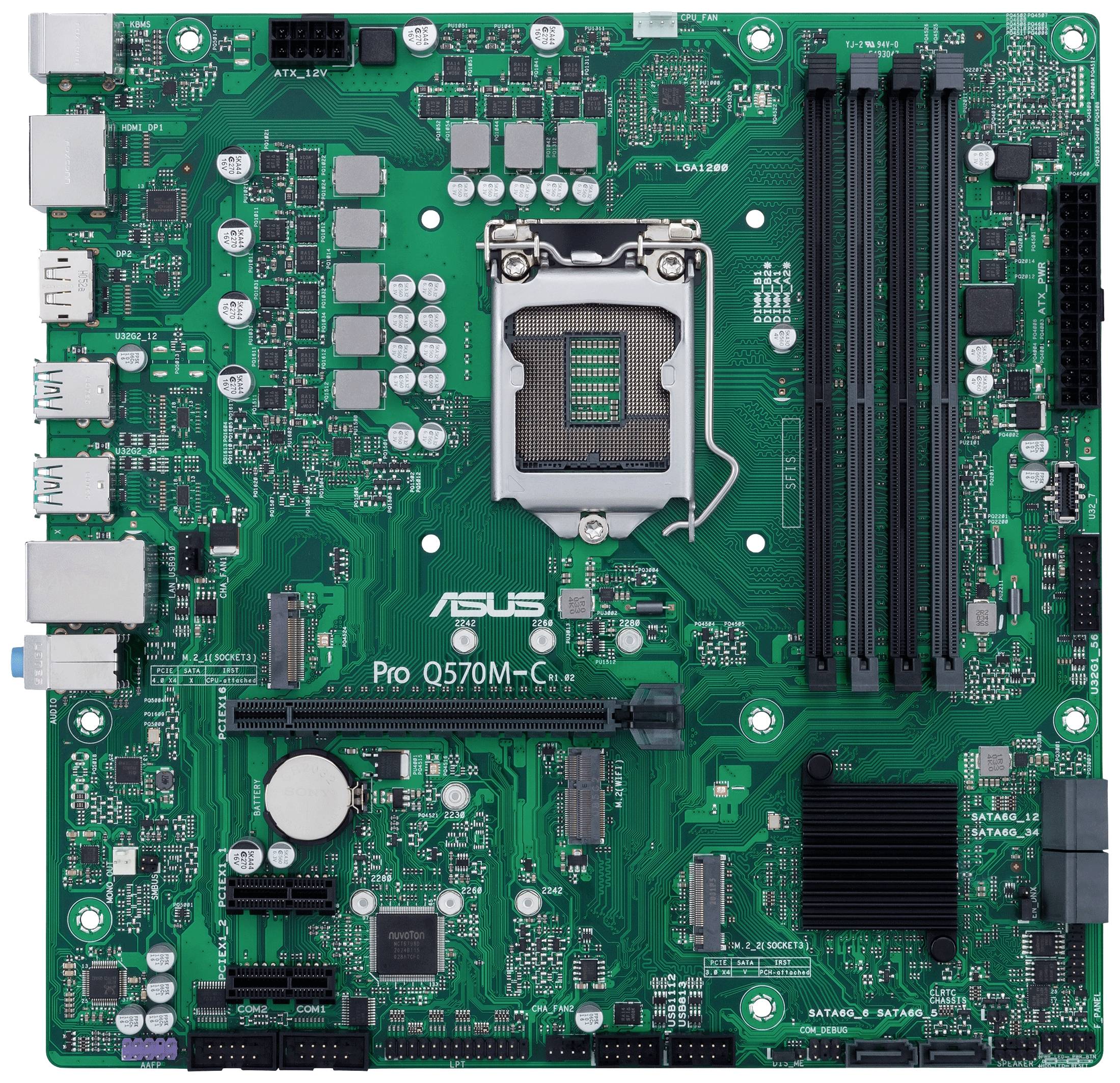 Asus PRO Q570M-C/CSM Mainboard Sockel (PC) Intel® 1200 Formfaktor (Details) ATX