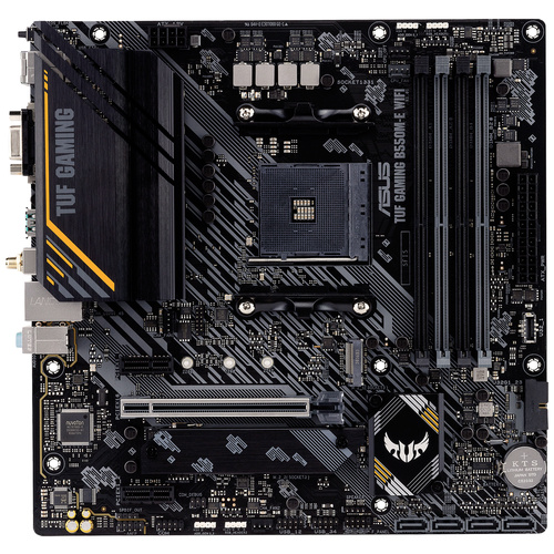Asus TUF GAMING B550M-E WIFI Mainboard Sockel (PC) AMD AM4 Formfaktor (Details) ATX Mainboard-Chips
