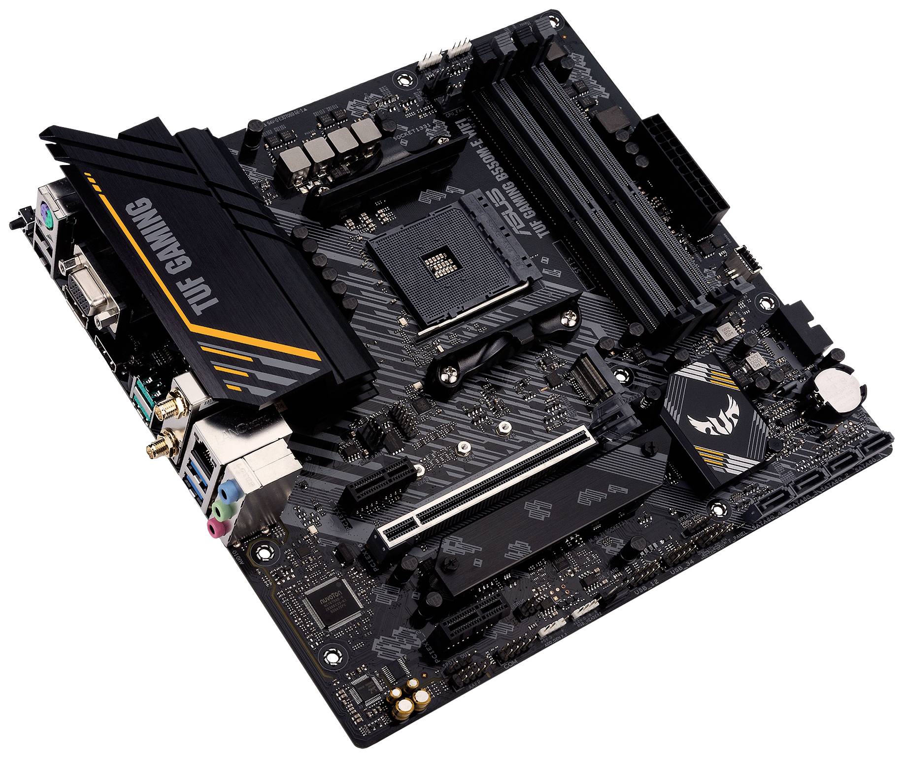 Asus TUF GAMING B550M-E WIFI Mainboard Sockel (PC) AMD AM4 Formfaktor (Details) ATX Mainboard-Chips