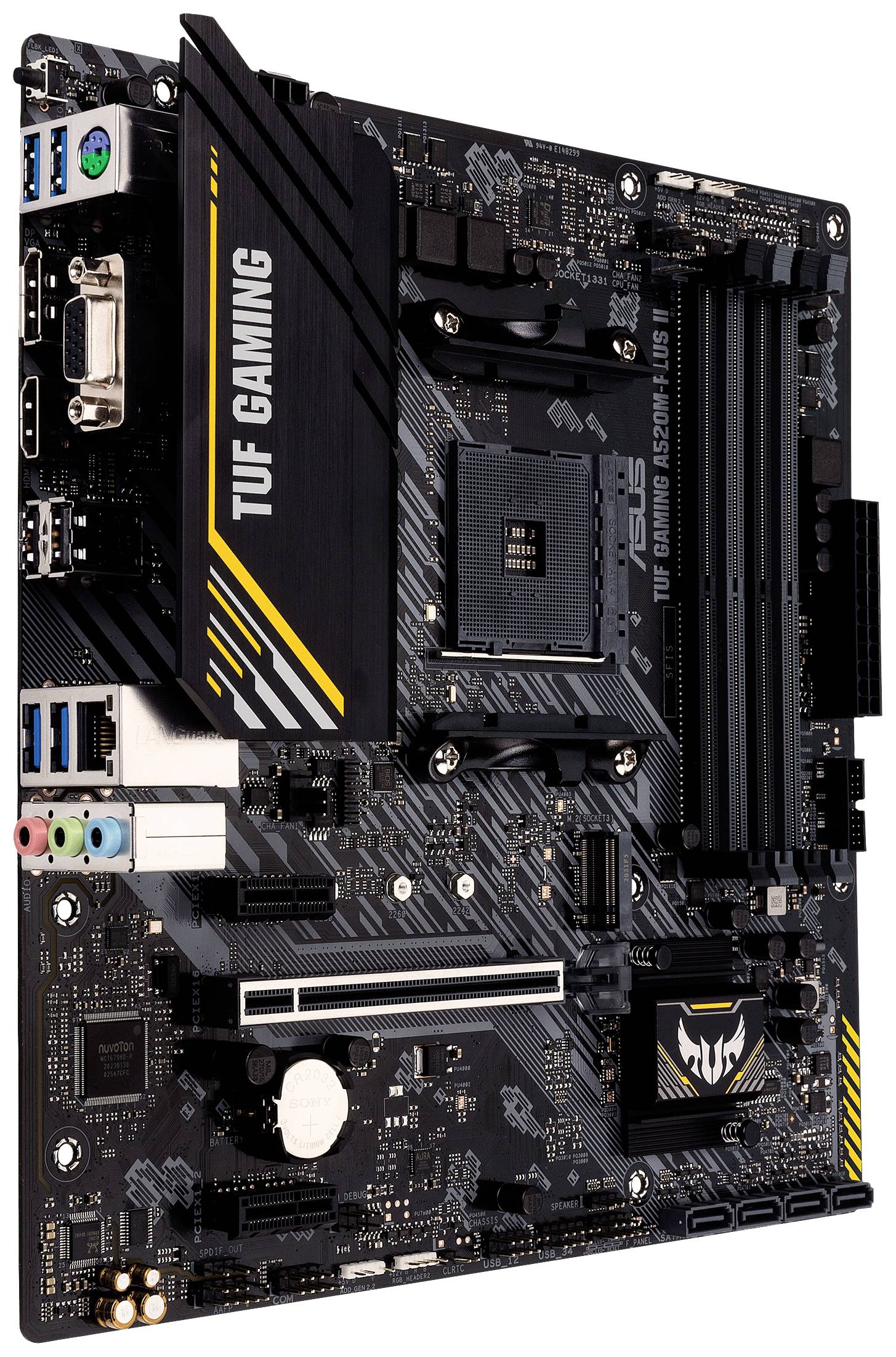 Asus TUF GAMING A520M-PLUS II Mainboard Sockel (PC) AMD® AM4 Formfaktor (Details) ATX Mainboard-Chipsatz AMD® A520