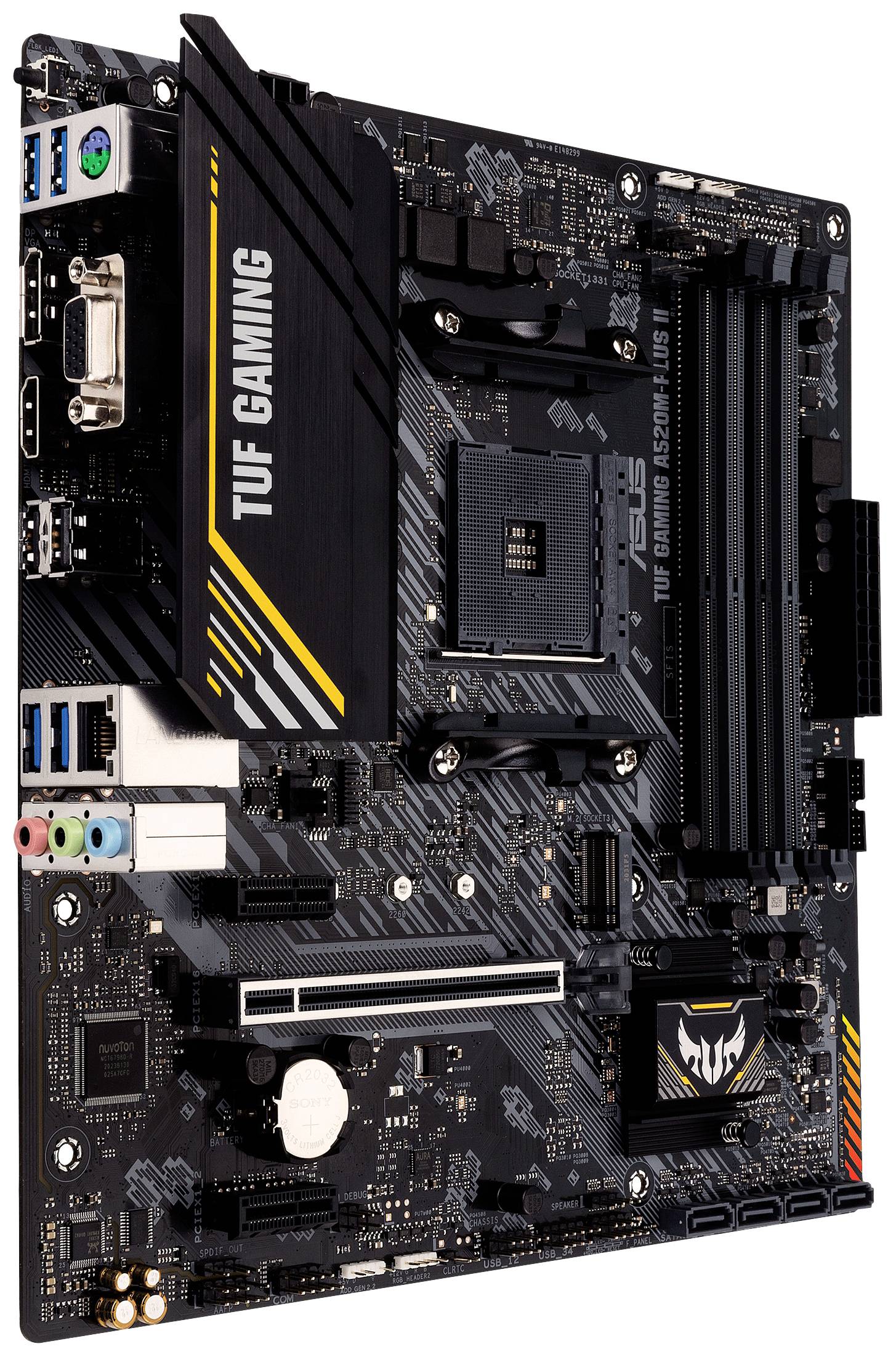 Asus TUF GAMING A520M-PLUS II Mainboard Sockel (PC) AMD AM4 Formfaktor (Details) ATX Mainboard-Chip