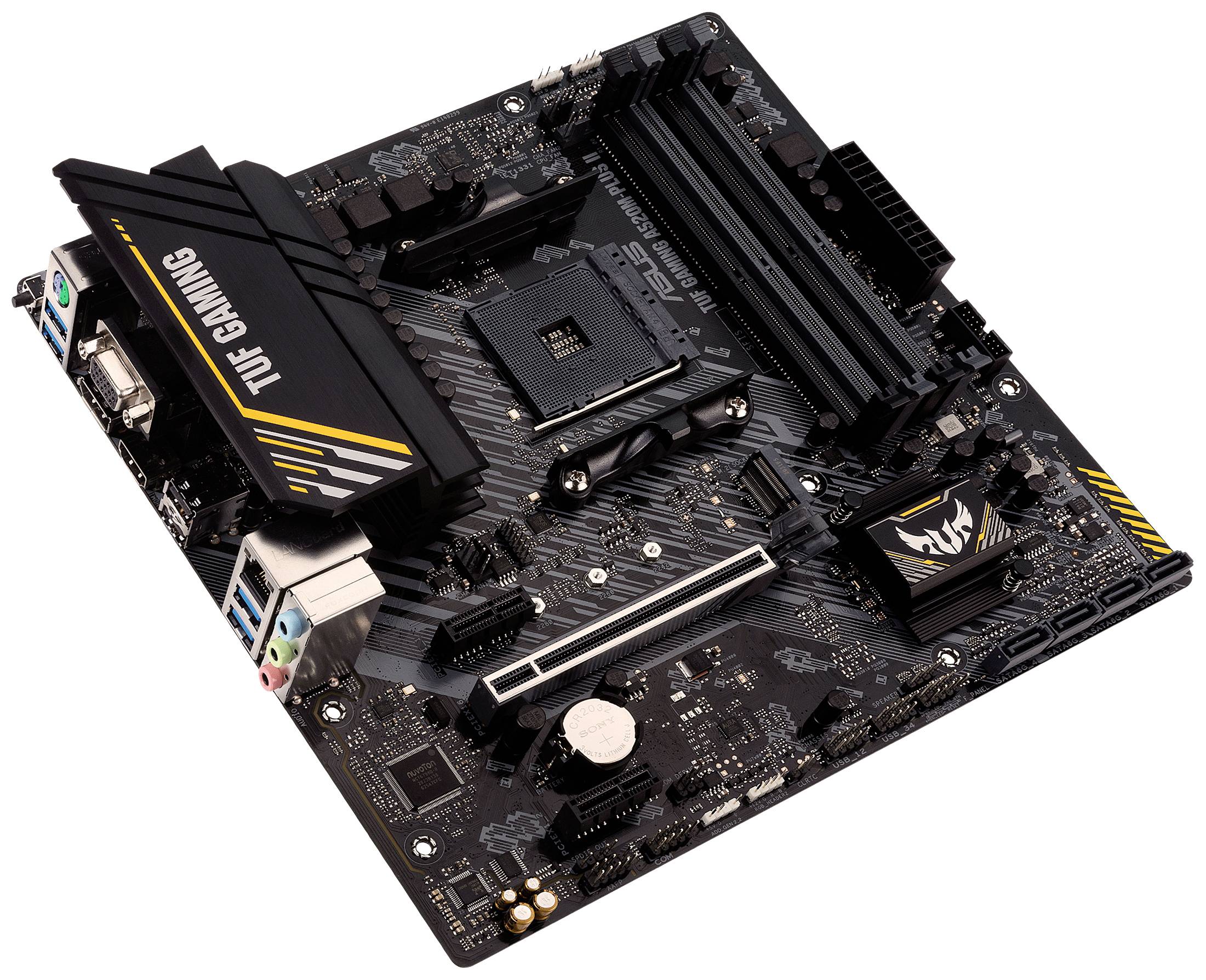Asus TUF GAMING A520M-PLUS II Mainboard Sockel (PC) AMD® AM4 Formfaktor (Details) ATX Mainboard-Chipsatz AMD® A520