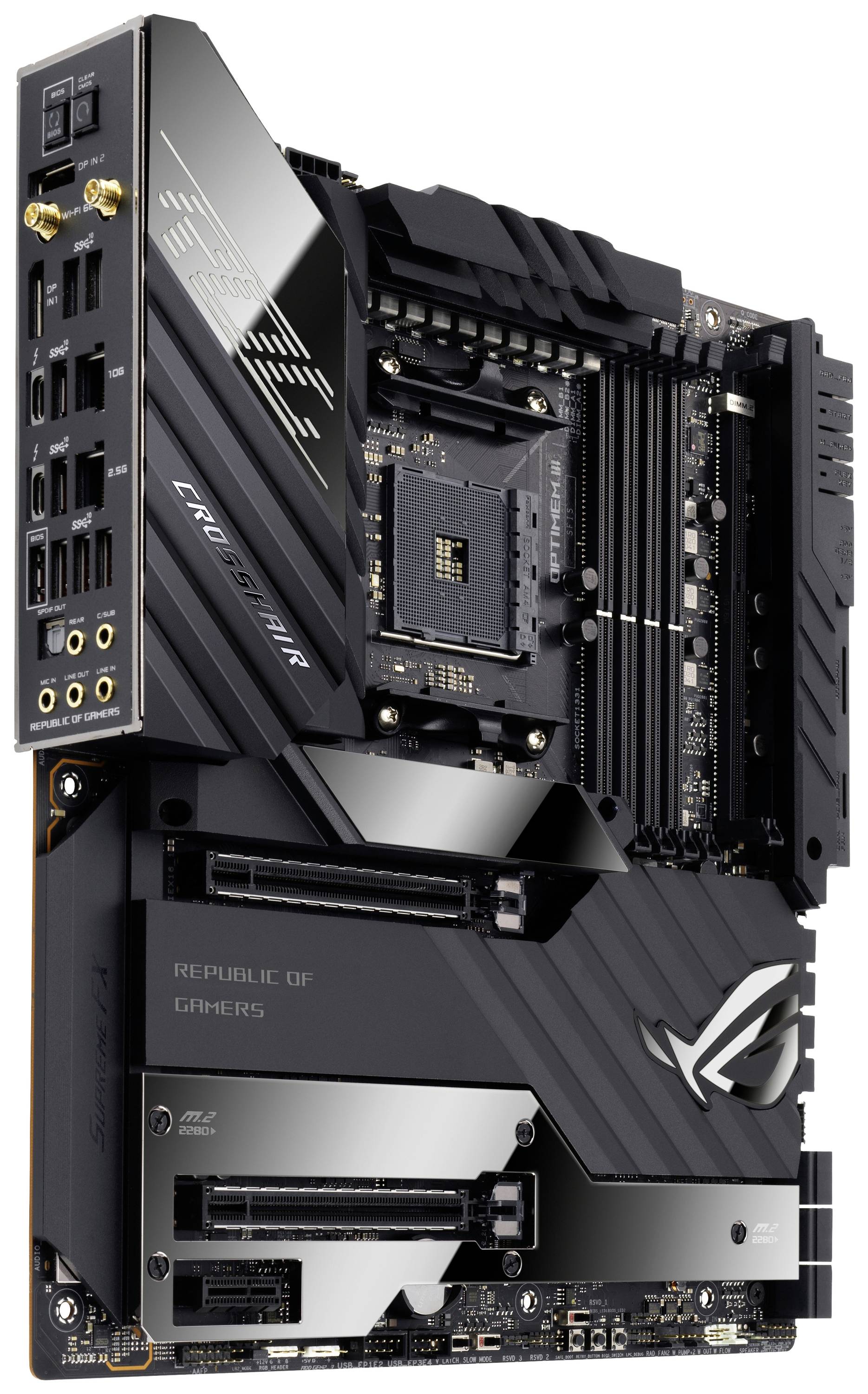 Asus ROG CROSSHAIR VIII EXTREME Mainboard Sockel (PC) AMD AM4 Formfaktor (Details) ATX Mainboard-Ch