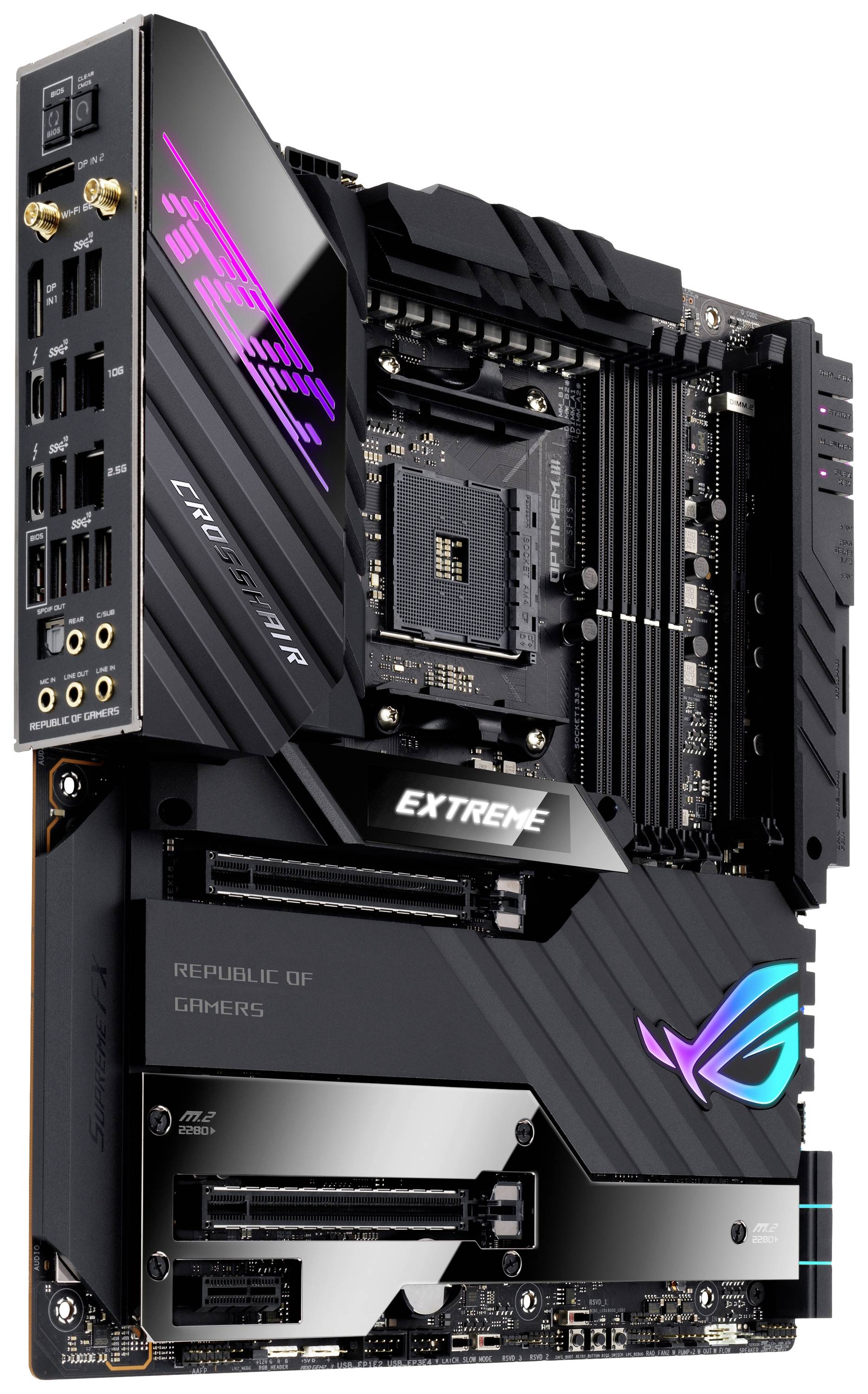 Asus ROG CROSSHAIR VIII EXTREME Mainboard Sockel (PC) AMD® AM4 Formfaktor (Details) ATX Mainboard-Chipsatz AMD® X570