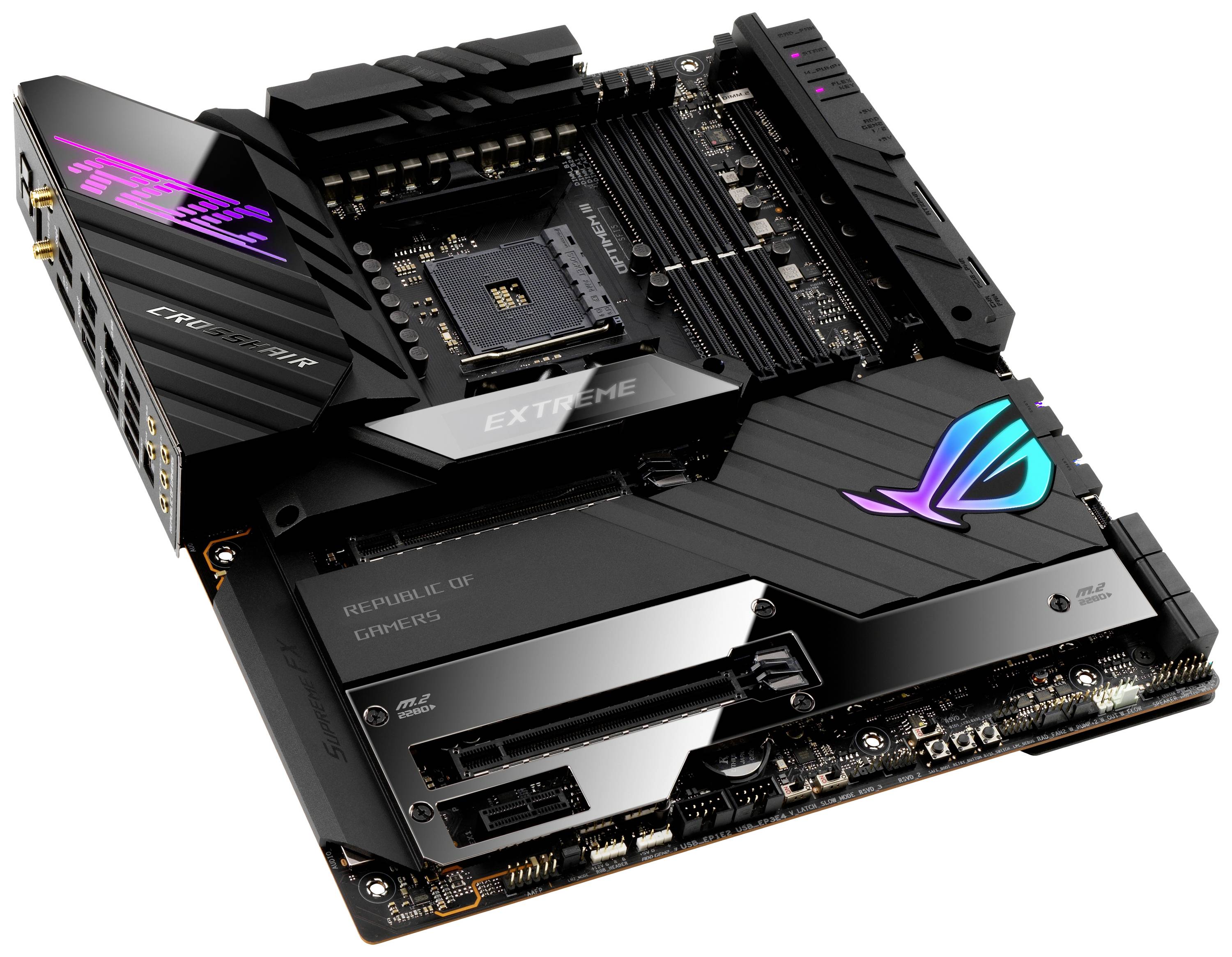 Asus ROG CROSSHAIR VIII EXTREME Mainboard Sockel (PC) AMD AM4 Formfaktor (Details) ATX Mainboard-Ch