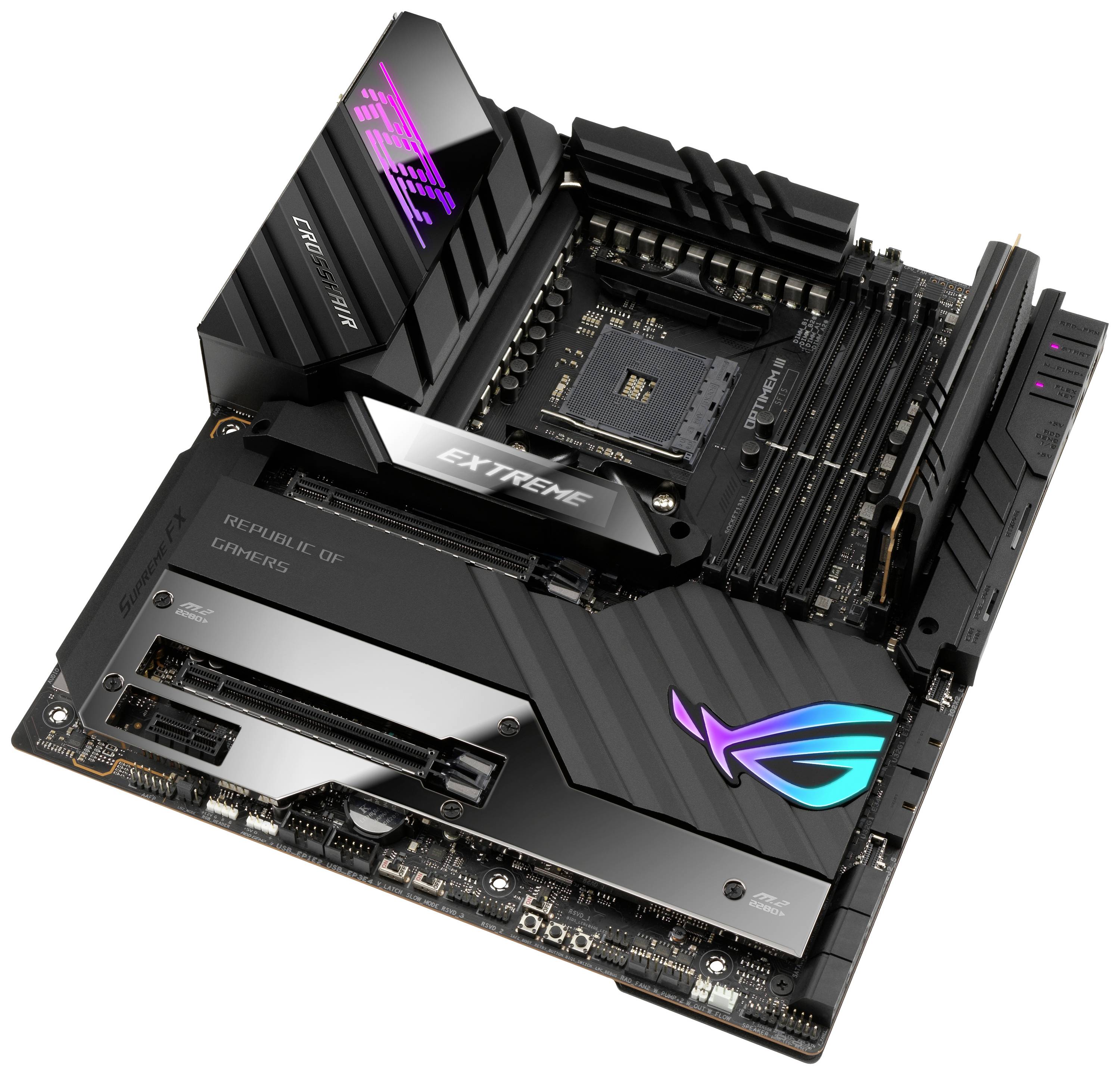 Asus ROG CROSSHAIR VIII EXTREME Mainboard Sockel (PC) AMD AM4 Formfaktor (Details) ATX Mainboard-Ch