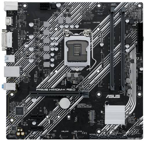 Asus PRIME H410M-K R2.0 Mainboard Sockel (PC) Intel® 1200 Formfaktor (Details) ATX Mainboard-Chipsa