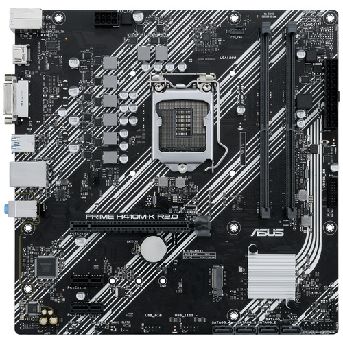 Asus PRIME H410M-K R2.0 Mainboard Sockel (PC) Intel® 1200 Formfaktor (Details) ATX Mainboard-Chipsa