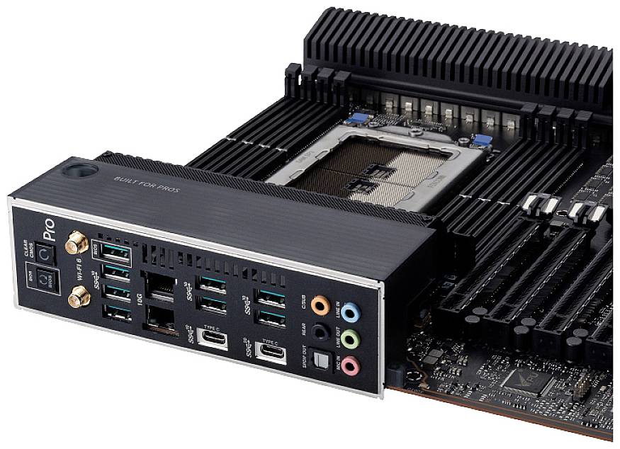 Asus sWRX 8 PRO WS WRX80E-SAGE SE WIFI Mainboard Sockel (PC) AMD® SP3 Formfaktor (Details) ATX Mainboard-Chipsatz AMD® WRX80