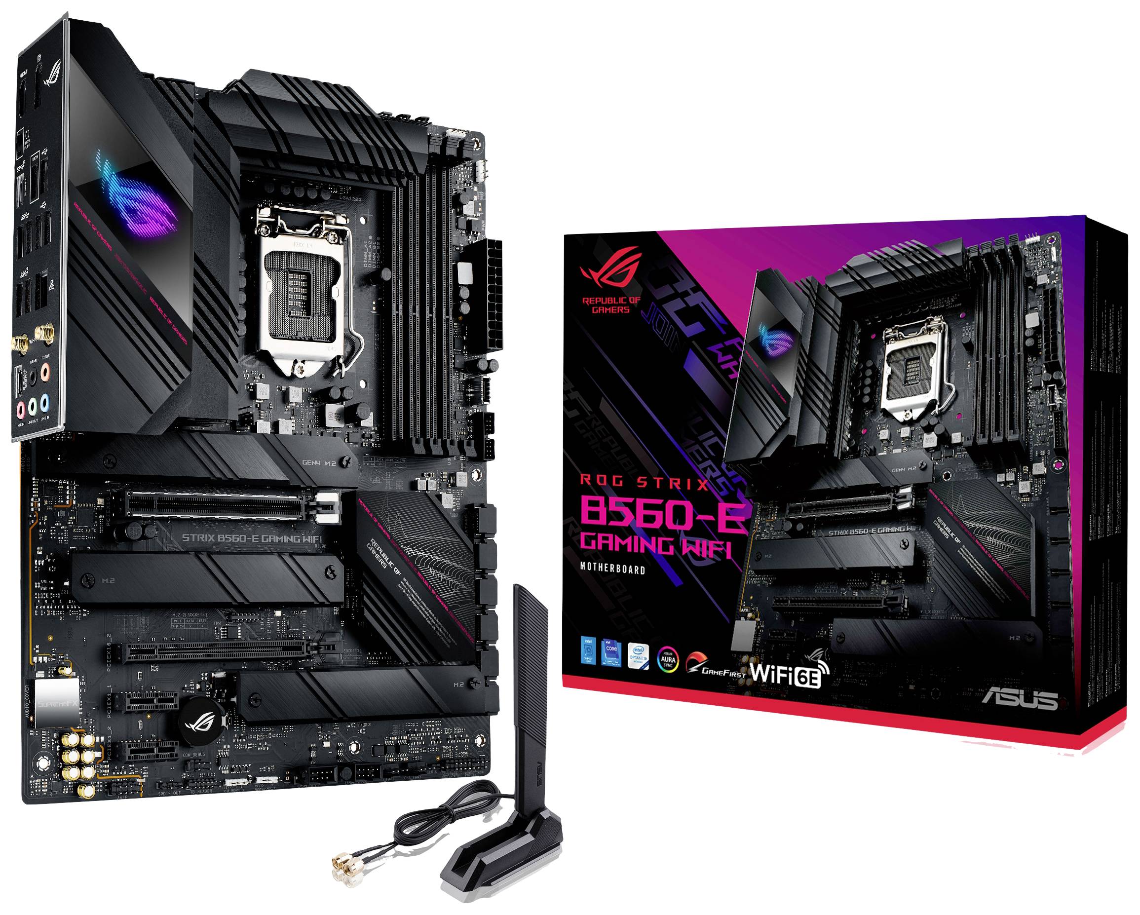Asus ROG STRIX B560-E GAMING WIFI Mainboard Sockel (PC) Intel® LGA 1200 Formfaktor (Details) ATX Mainboard-Chipsatz Intel® B560