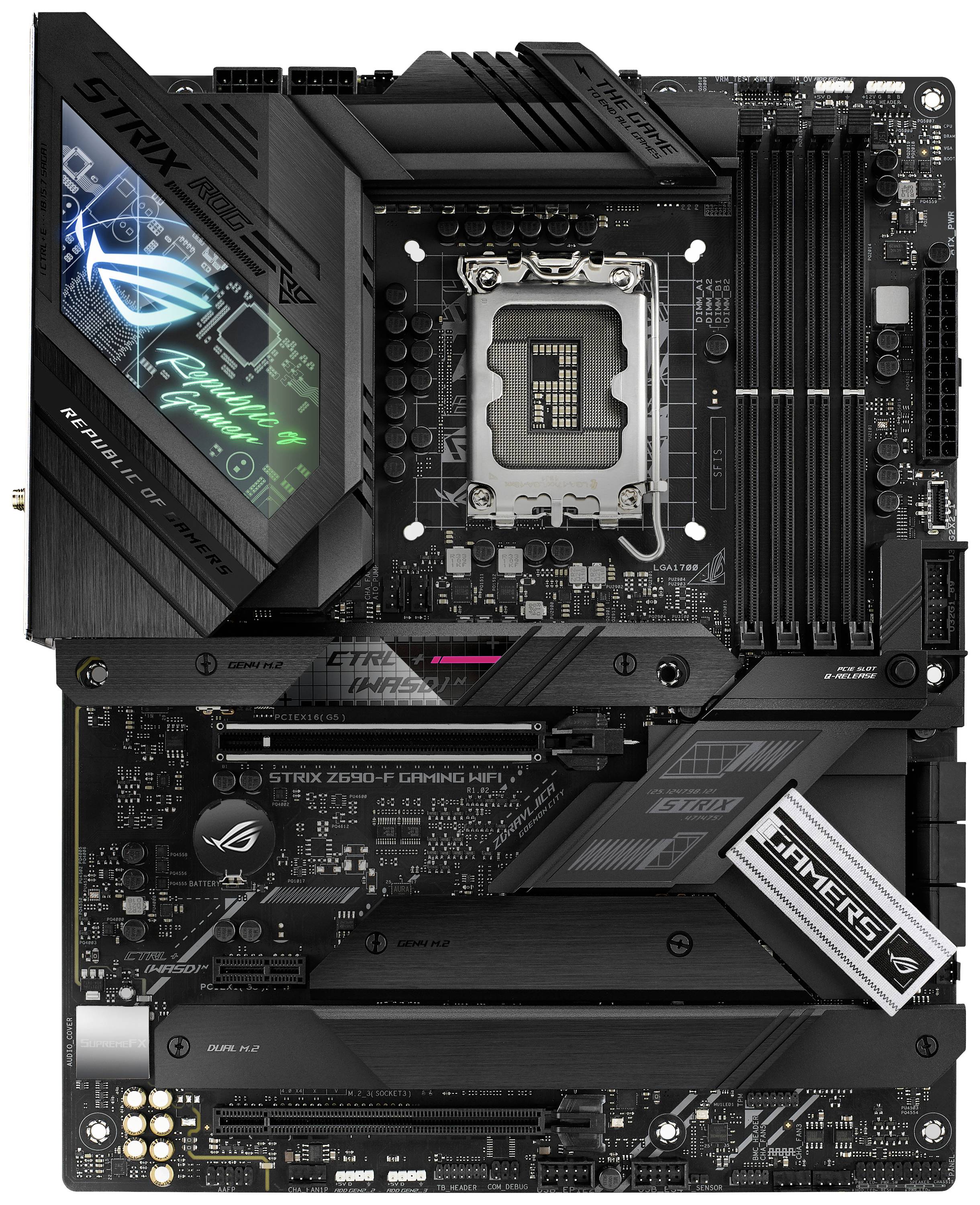 Asus ROG STRIX Z690-F GAMING WIFI Mainboard Sockel (PC) Intel® 1700 Formfaktor (Details) ATX Mainbo