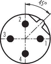 Binder 77 9835 0000 00004-20 Sensor-/Aktor-SteckverStecker, gerade Polzahl Sensoren: 4