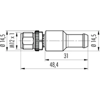Binder 77 9839 0000 00005-20 Sensor-/Aktor-SteckverStecker, gerade Polzahl Sensoren: 5 Binder 77 9839 0000 00005-20 Sensor-/Aktor-SteckverStecker, gerade Polzahl Sensoren: 5