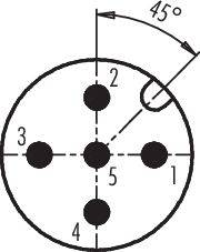 Binder 77 9839 0000 00005-20 Sensor-/Aktor-SteckverStecker, gerade Polzahl Sensoren: 5