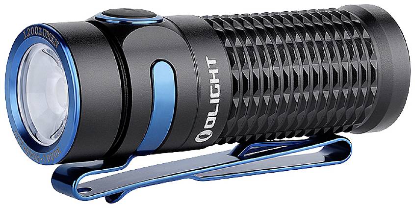 OLight Baton 3 Premium Black LED Taschenlampe akkubetrieben 1200lm 33h 53g