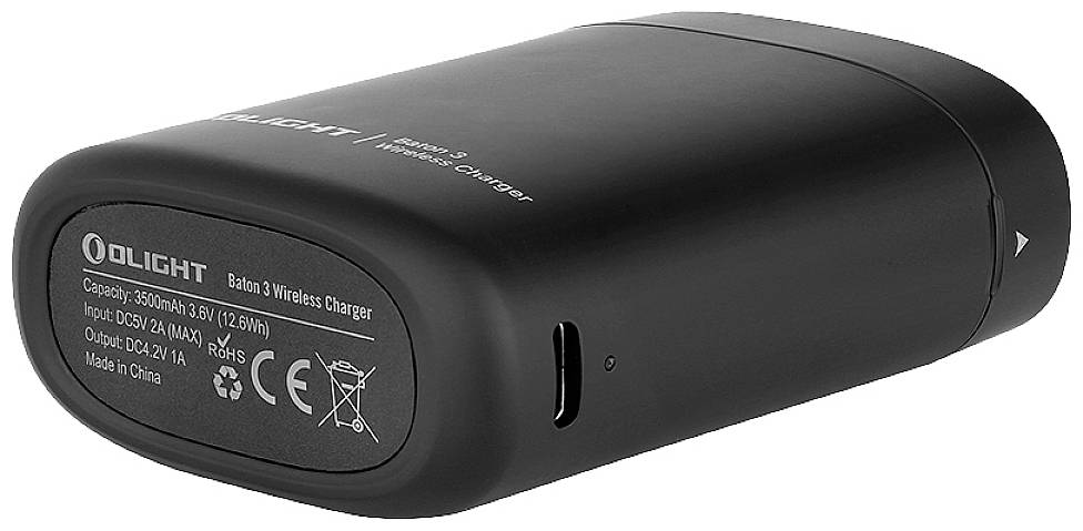 OLight Baton 3 Premium Black LED Taschenlampe akkubetrieben 1200lm 33h 53g