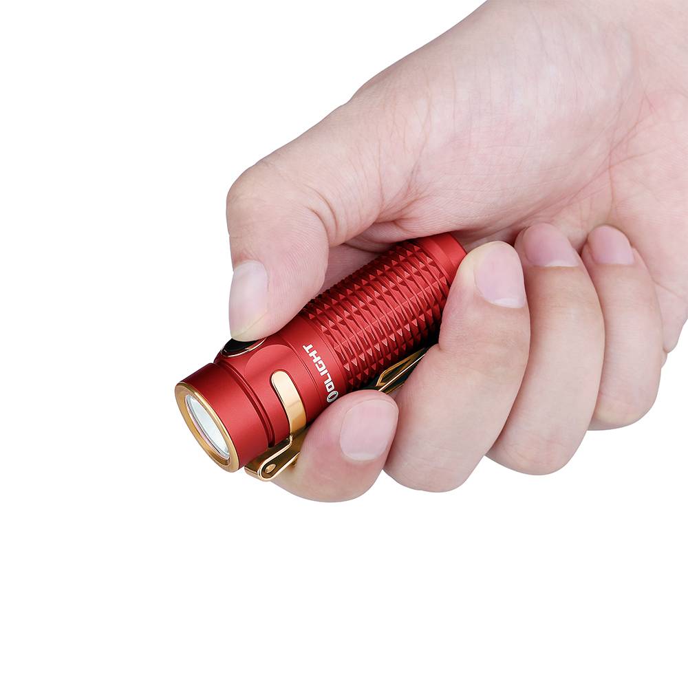 OLight Baton 3 Premium Red LED Taschenlampe akkubetrieben 1200 lm 33 h 53 g