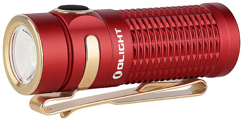 OLight Baton 3 Premium Red LED Taschenlampe akkubetrieben 1200 lm 33 h 53 g
